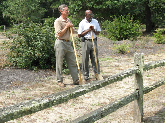 Preparing for the groundbreaking